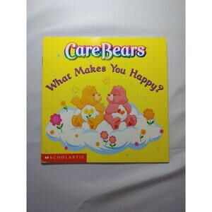 ORIGINAL Vintage 2002 Care Bears What Makes You Happy Paperback Book